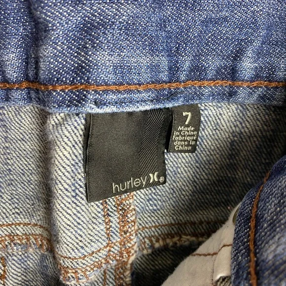 hurley denim skirt Sz 7 - Picture 3 of 4